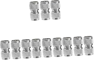 UKCOCO Adaptador De Antena 12 Peças Conector Pl259 Conector Coaxial Adaptador Coaxial Conectores Uhf Adaptador Uhf Adaptador De Antena Cb Conectores Uhf Conectores Pl259 Prata Acoplador