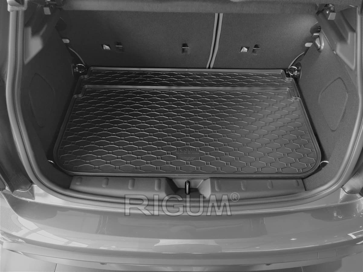 Gummimatten + Gummi Kofferraumwanne Set kompatibel mit Mini Cooper F55/F56 3-türig / 5-türig ab Bj. 2013