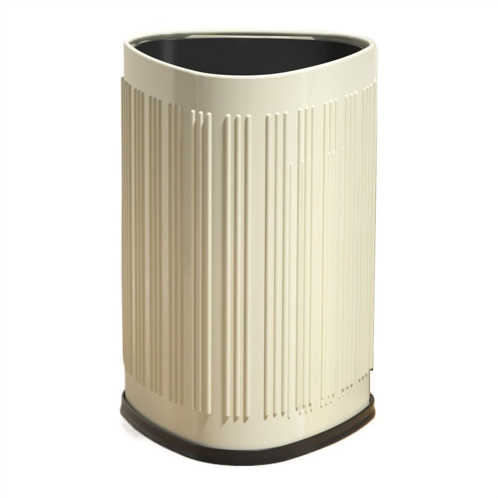 Cubo de basura de acero inoxidable con diseño superior abierto para cocina