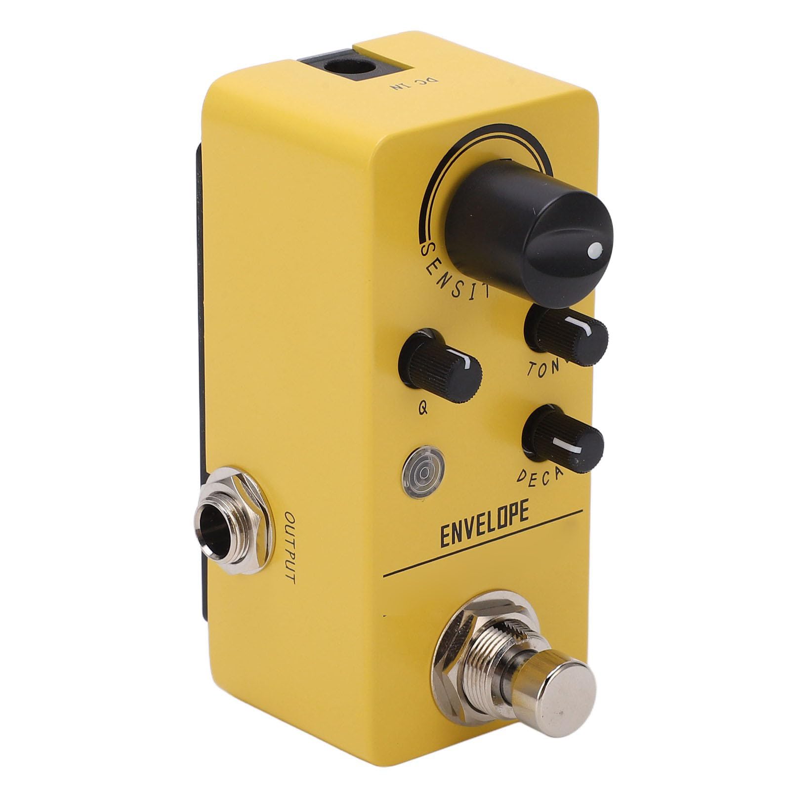 Pedale effetto per chitarra elettrica Mini basso professionale caldo naturale dinamico simulato piccolo metallo giallo compatto portatile per chitarra basso lezioni di musica