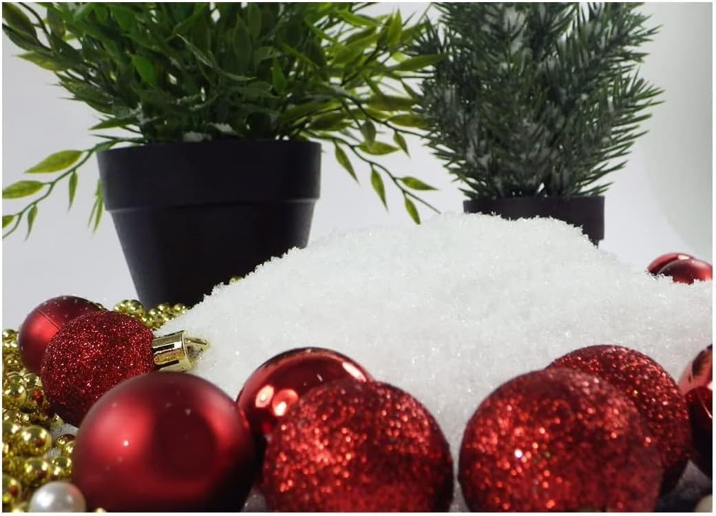 Kunstschnee Dekoration 200g - Fein Wie Pulverschnee Für Weihnachtsdeko