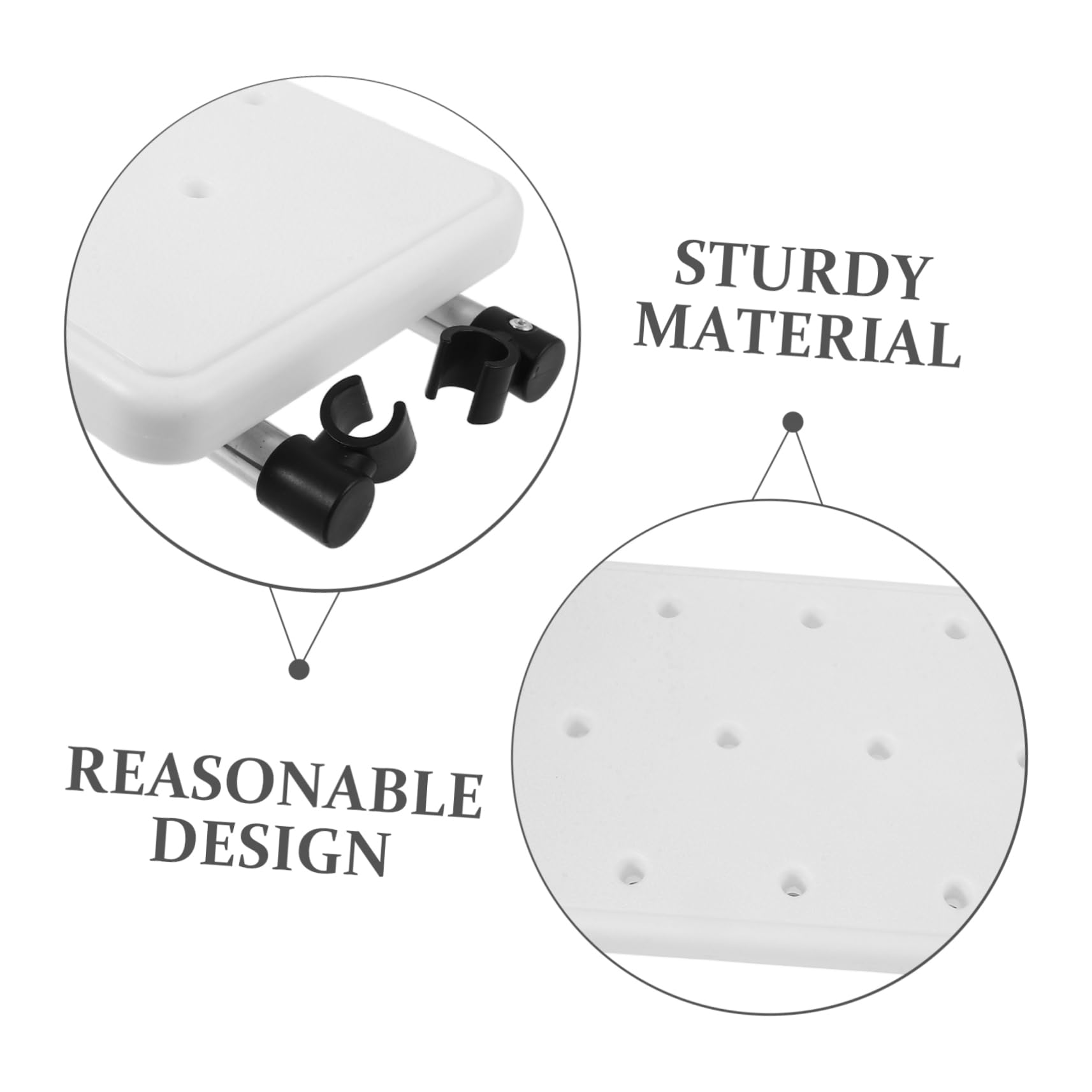 FRCOLOR Accessorio in Lega di Alluminio e Plastico Sostituzione Sedile Reversibile Design Personalizzabile per Facilità D'uso per Deambulatore Comodo per Bagno