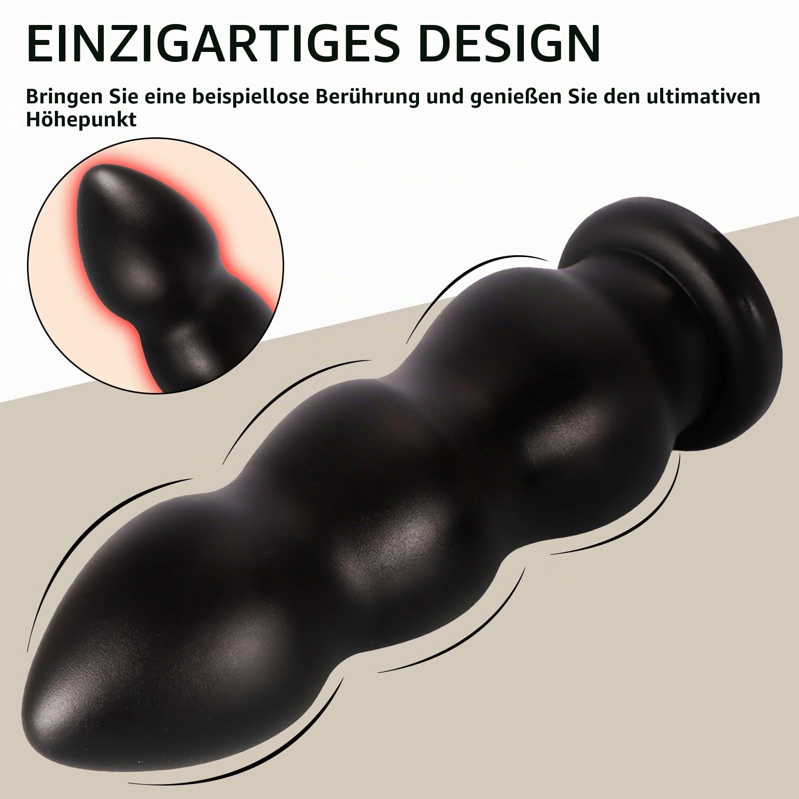 32.5 * 11CM Dildo Analkugeln Analdehner,Analdilos Dilatatoren(Schwarz,XXXL)