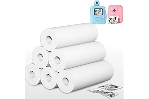 PROGRACE 6 Rolls Zero Ink Thermal Paper for Kids Camera