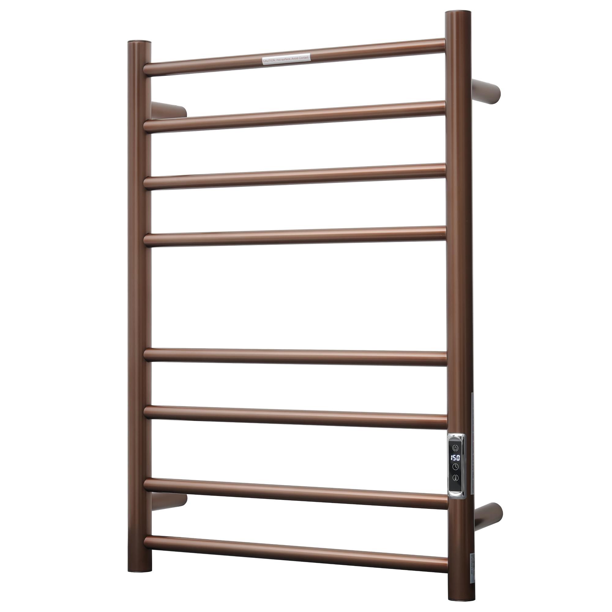 Photo 1 of SHARNDY Electric Heated Towel Warmer - Wall Mounted Bathroom Towel Rack, Plug-in Design & Gold Brushed Stainless Steel Finish 8 Bar ORB with Timer & Temperature Control