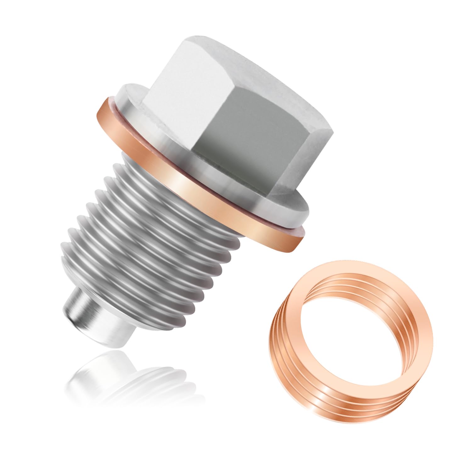 Magnetic Oil Drain Plug M12 X 1.5, Black - Foto 8