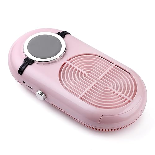 SAVILAND Colector de polvo de uñas de 40000 rpm, potente ventilador turbo con filtro reutilizable para uñas, suministros eléctricos de uñas para