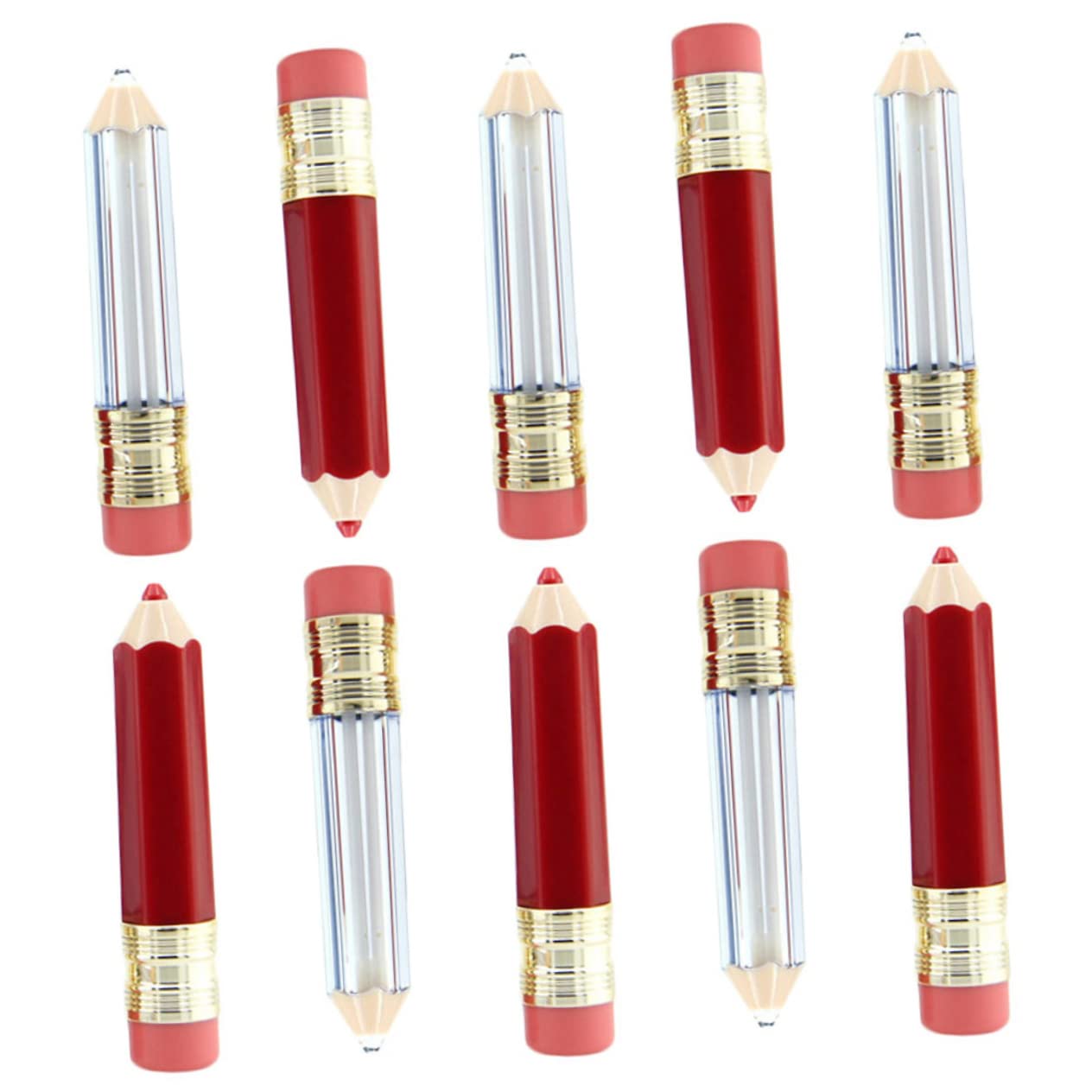 Healeved 30stücke Leere Lippenbalsam-behälter Im Bleistift-design Lippenstift- Für Kreative Projekte Für Und Täglichen Gebrauch Transparent Und