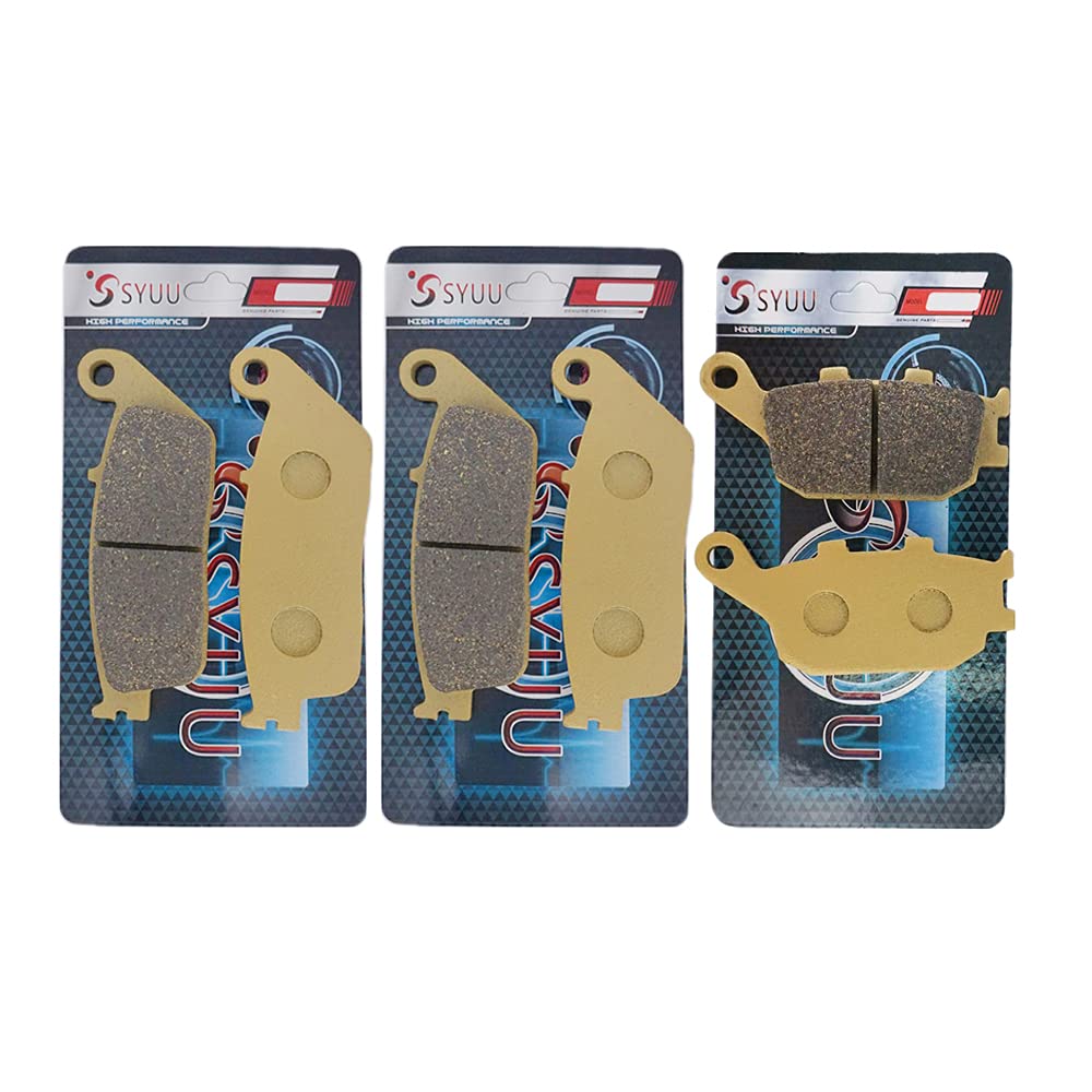 S SYUU Pastiglie Freno Anteriore e Posteriore per moto Compatibili con Honda CB 600 FY/F1/F2/F3/F4/F5/F6 Hornet 1998 1999 2001 2002 2003 2004 2005 2006 per tour motocistici FA226F FA174