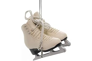 Nostalgic Ice Skater Ornament - Unique Resin Figurine for Christmas Trees