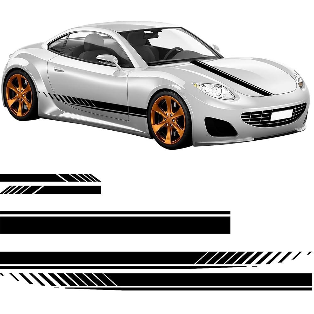 YDSTNiu 5 Pcs Car Side Stripes Premium Vinyl Suitable for Seat Leon XCELLENCE Bj.2013-2019, Racing Body Stickers Waterproof Decals Sporty Styling Vehicle Decor