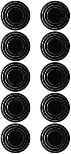 Hulzogul 10 unidades de amortiguadores de puerta de automóvil calcomanías universales de protección para puerta de automóvil Junta de amortiguador