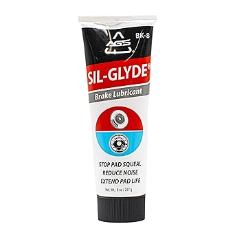 AGS Automotive Solutions SIL-Glyde Brake Lubricant 8 oz Tube, Heat Resistant, Rust & Corrosion Protection, Moisture-Proof Brake Grease