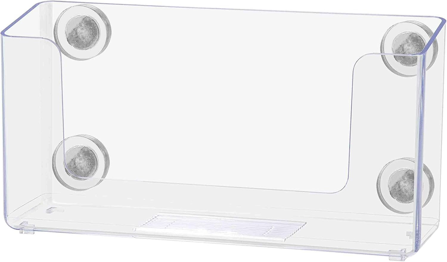 Marketing Holders Magnetic CD or Brochure Holder Postcard Rack Display Holds 5 Wide Literature Cards Premium Clear Acrylic Qty 1