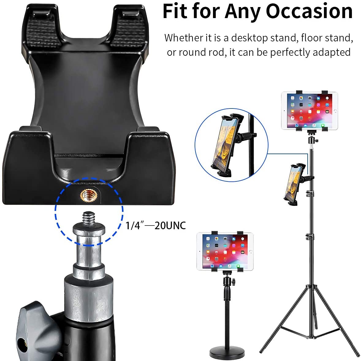 Soporte para camión de Coche de 22 Pulgadas, Resistente, para tabletas, iPad Pro Air Mini y Smartphone iPhone 8 X XR XS 11 MAX Plus Galaxy S20 S10 Note (Telematics Fleets ELD Compliant)
