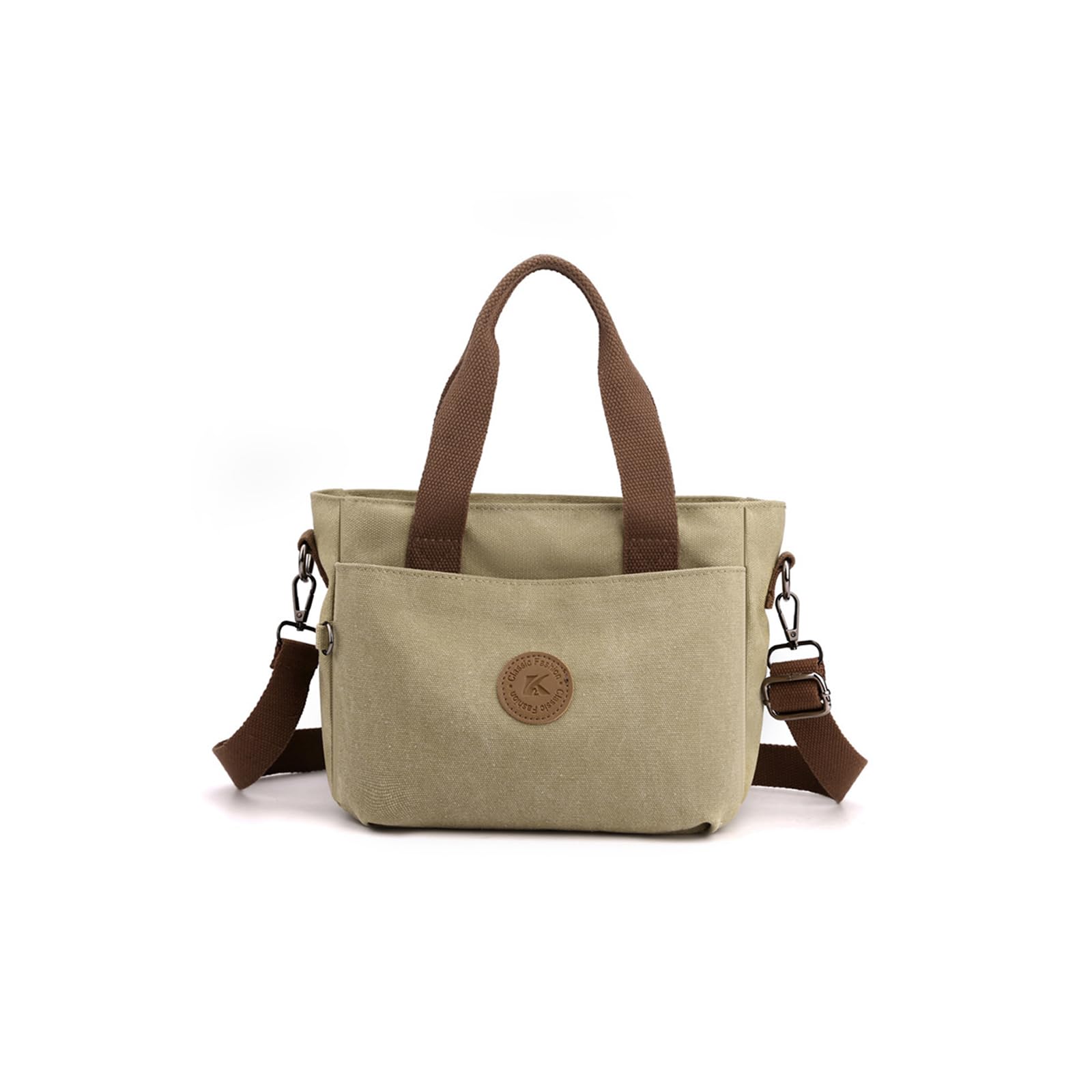 CORIOS Canvas Tote Handbag for Women - Casual Shoulder Bag with Multiple Pockets