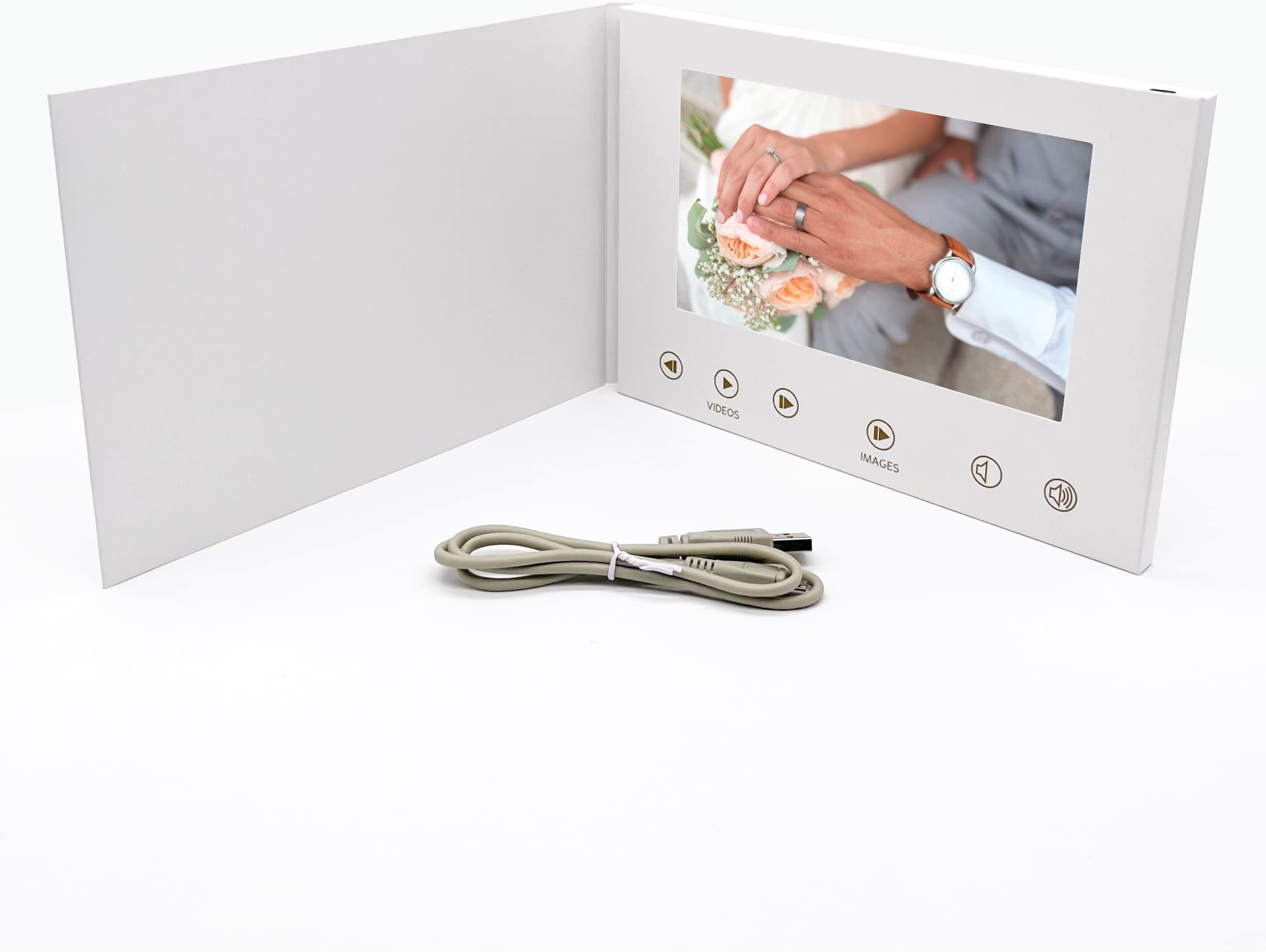 7" Video Brochure, A5 StoryBook - SB01, Upload Your Own Video & Images, 2gb memory