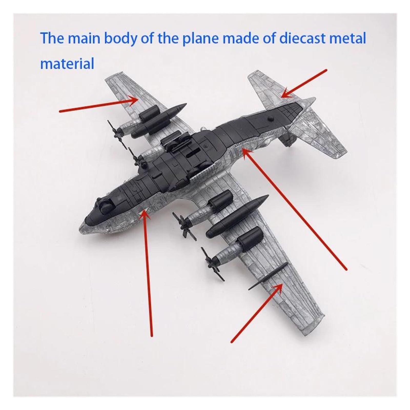 ZXLIHS 1/200 dla armii AC-130A AC130 Gunship myśliwiec szturmowy samolot Model samolotu F kolekcja do zbierania i wyświetlania
