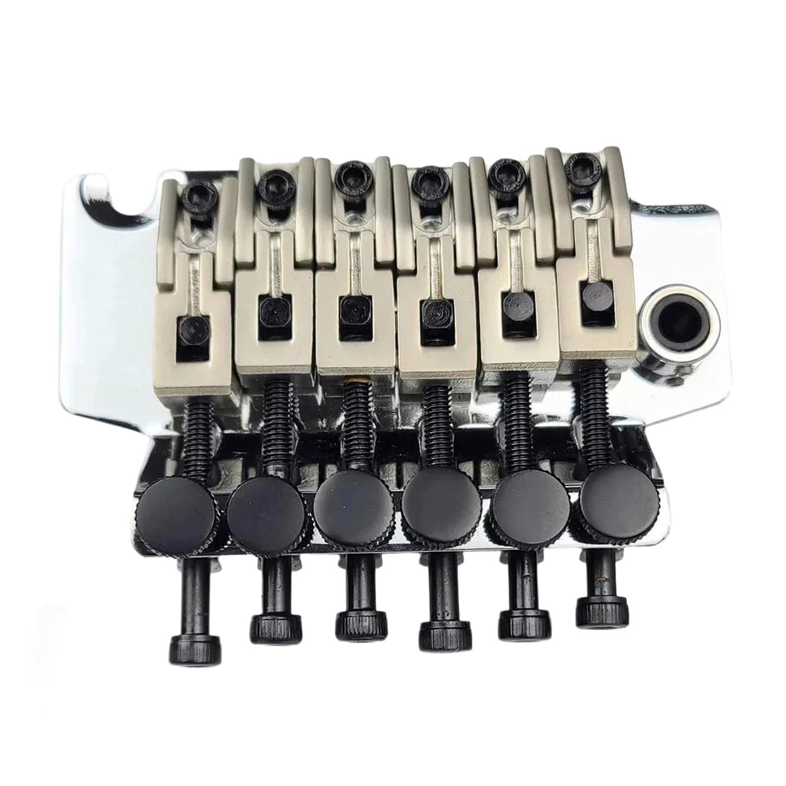Mostek Gitarowy 6 Strunowa Gitara Elektryczna Z Podwójnym Blokowaniem Mostka Tremolo 42mm Nakrętka R2 Chromowane Części Zamienne