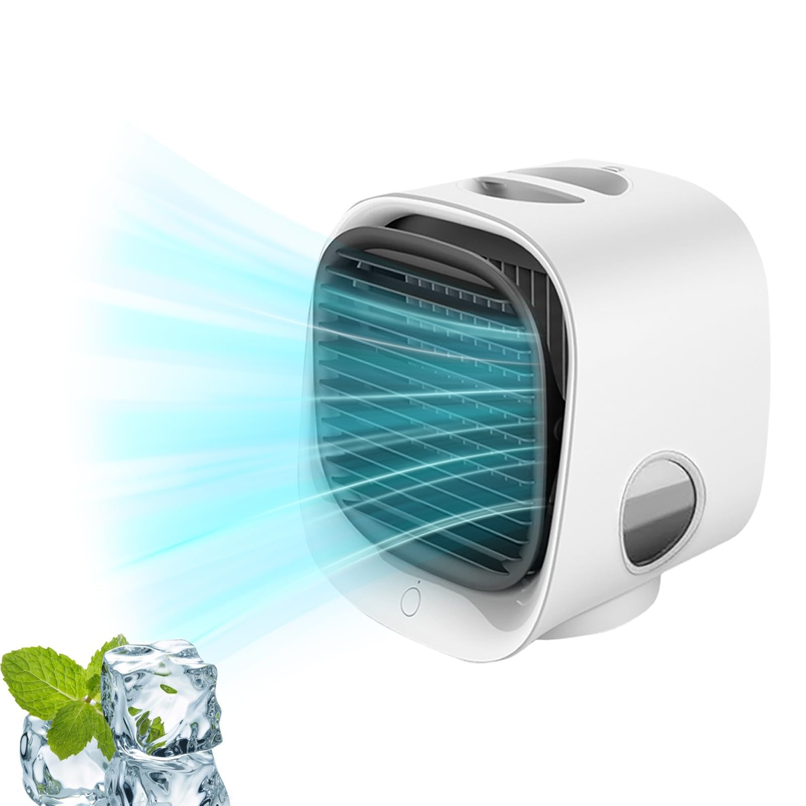 Portable Air Cooler, Air Conditioning, Small Portable Air Conditioner Cooler, Cooling Fan Mini Air Conditioner, for Car, Room, Camping, Office And Travel Use
