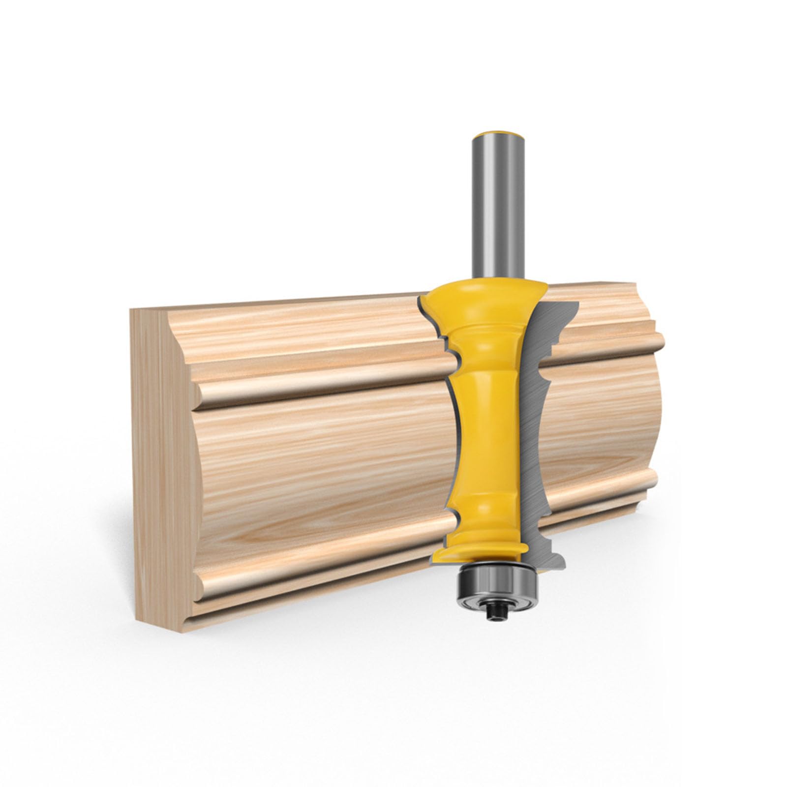 Set di punte per fresa professionale con gambo da 1/2 per intaglio accurato del legno e rivestimento di pannelli in carpenteria e falegnameria, taglierine per telai di porte e armadietti