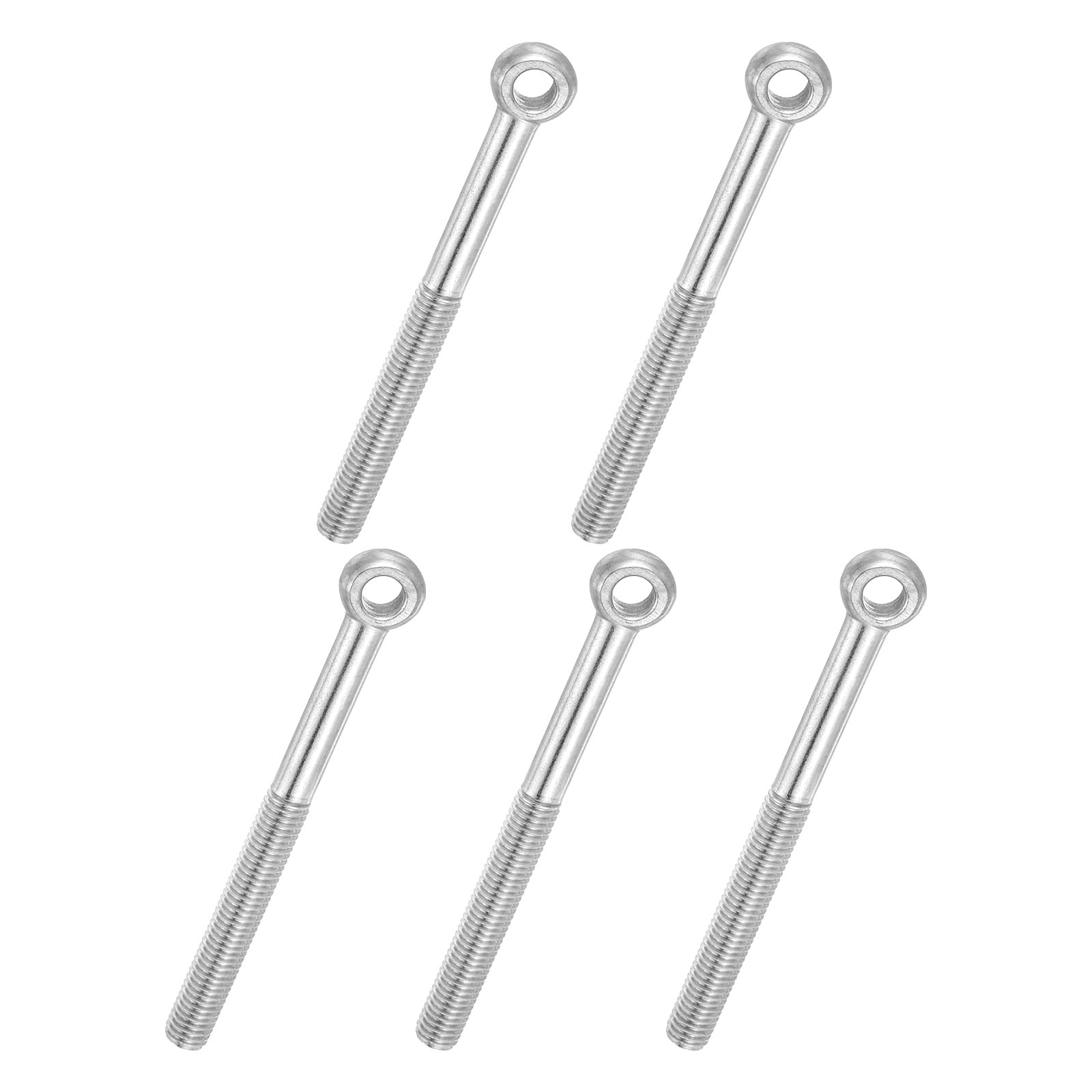 PATIKIL 5 Pcs M10x100mm Shoulder Swing Lifting Eye Bolt