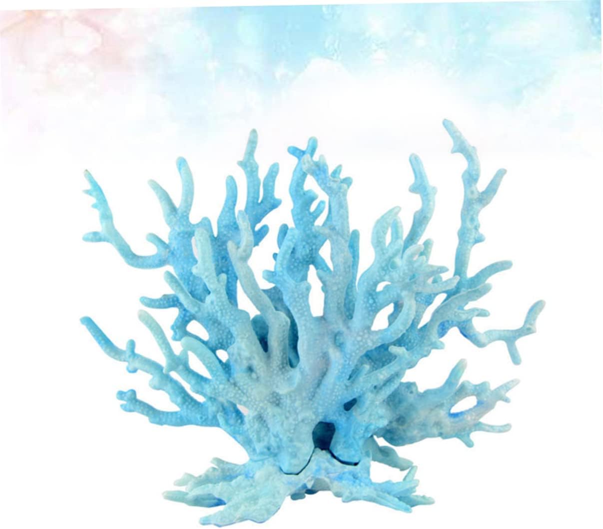 DOITOOL 6pcs Artificial Coral Aquarium Decoration Lifelike Resin Fish Tank Ornament Safe for Fresh Easy to Clean Coral Landscape Realistic Underwater Decor