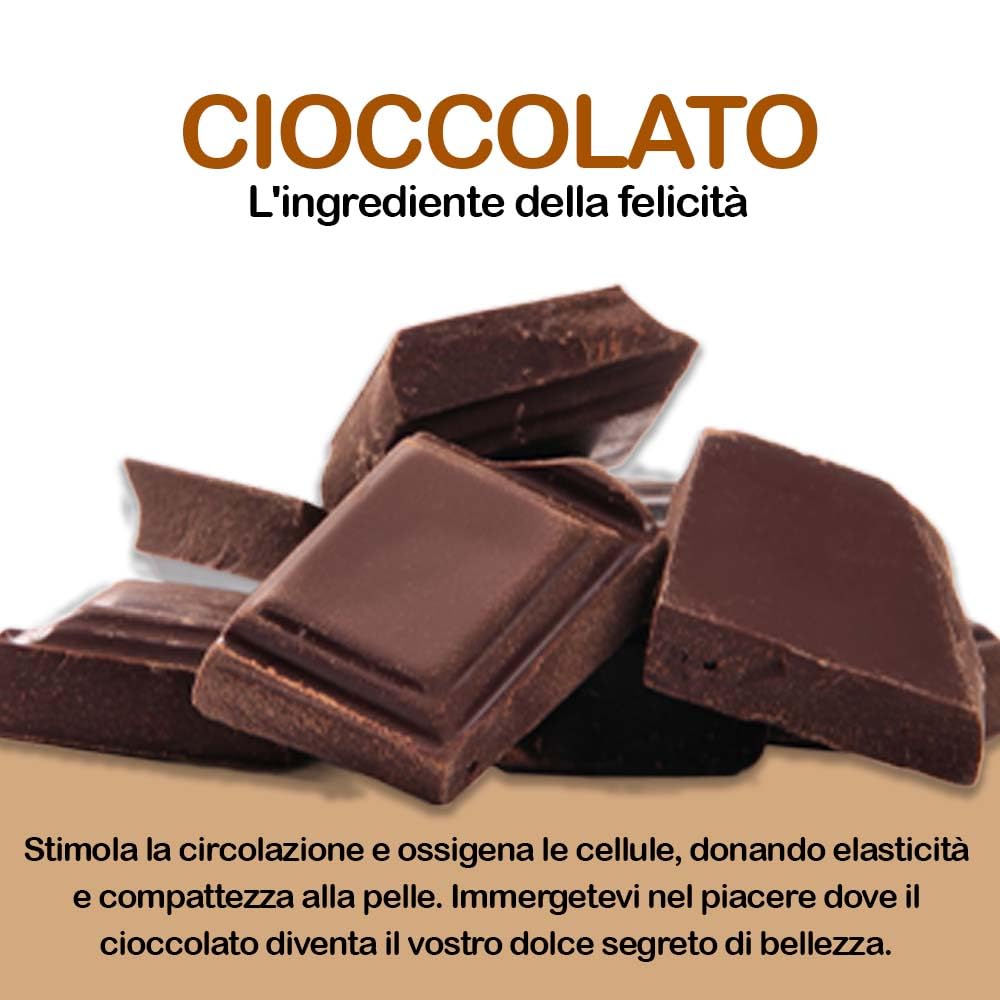 B.O.T Cosmetic & Wellness - Latte Corpo Organico Idratante e Protettivo | Aroma Cioccolato | Lunga Durata | Cura Pelle Rassodante | Uso Quotidiano, 250 ml