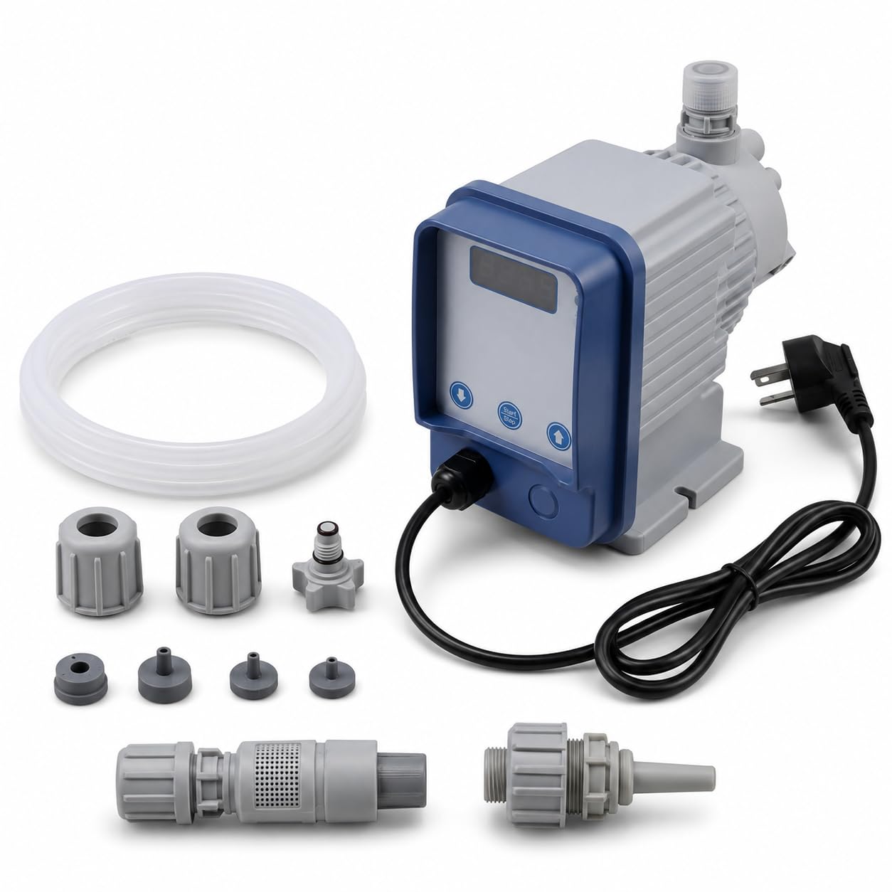 Bomba dosificadora electromagnética resistente a los ácidos 6-25L/H (1-7 bar), bomba de medición de diafragma, herramienta de dióxido de cloro químico microácido para tratamiento de agua (20 l/h 3 bar