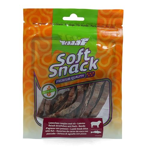 Produktbild von Braaaf Soft Snack Slices Lamm & Fisch - 85 g