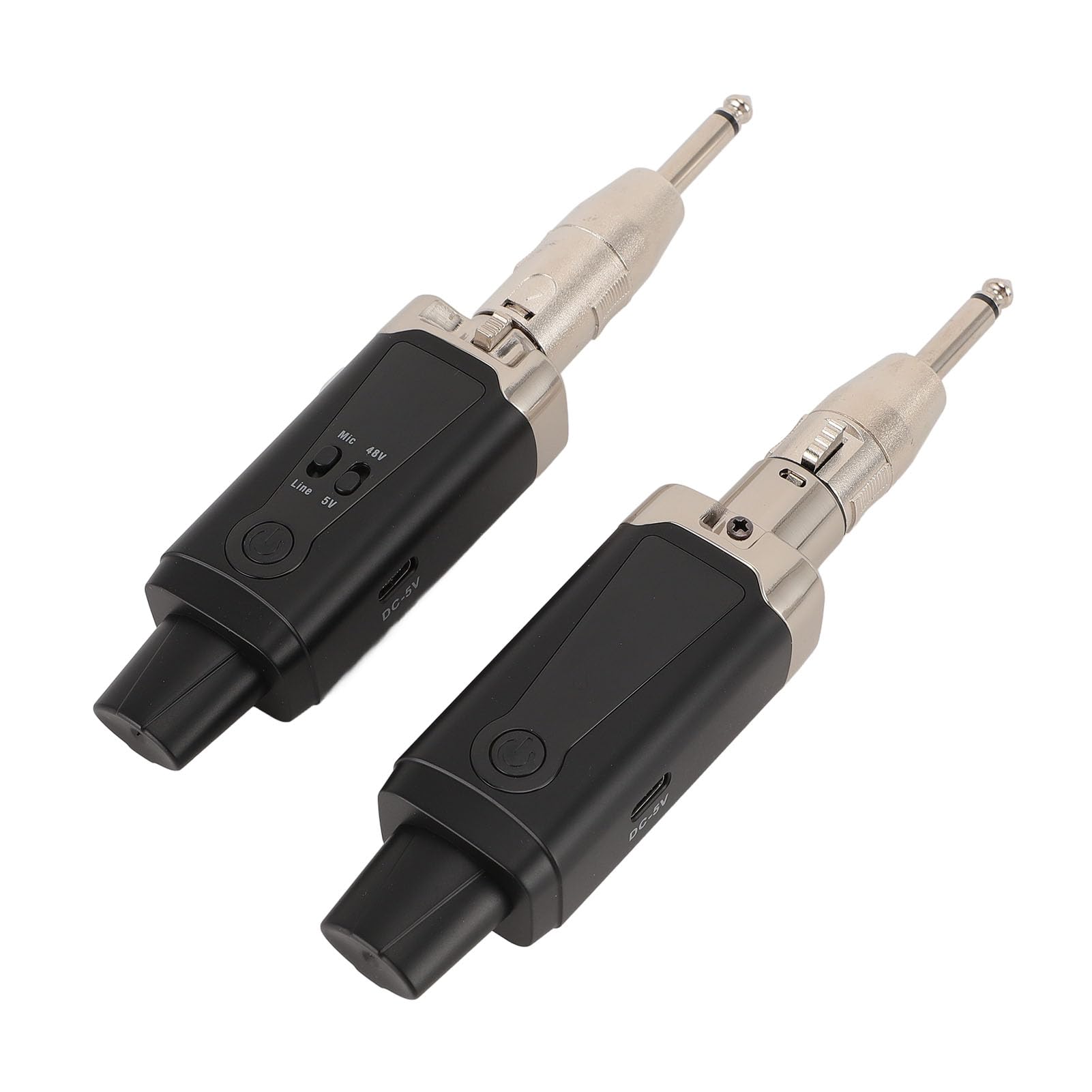 Drahtloser Mikrofon-Sender-Empfänger, UHF-XLR-Funksystem, 6–8 Stunden Arbeitszeit, 48 V Phantomspeisung mit 16 Kanälen für Live-Auftritte, Hochzeiten, Partys