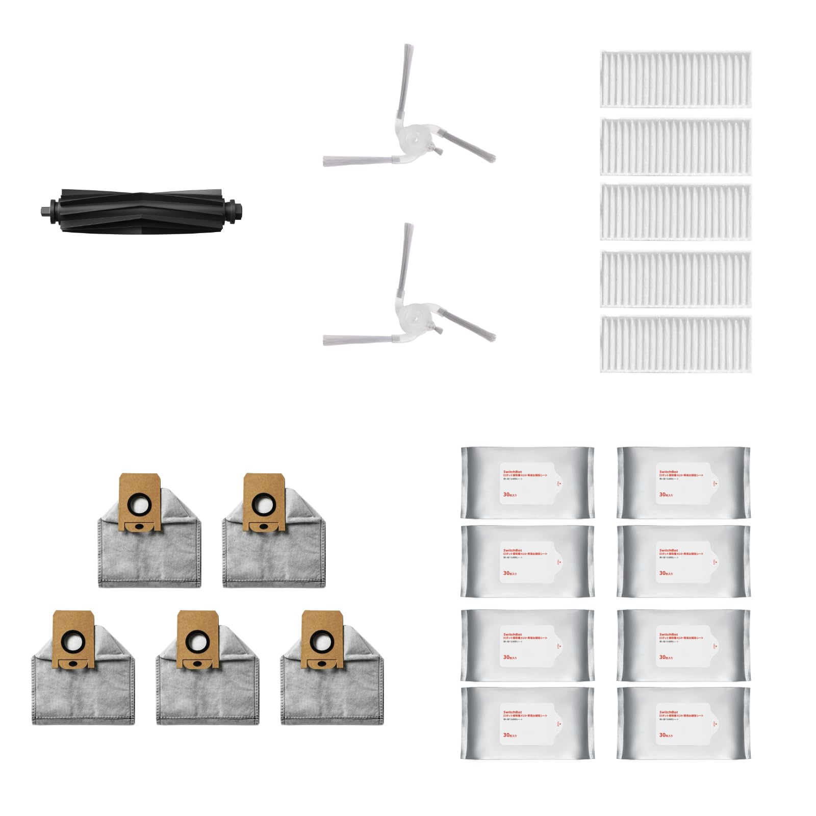 SwitchBot Replacement Kit for Mini Robot Vacuum K10+ Pro (1-Year Use)