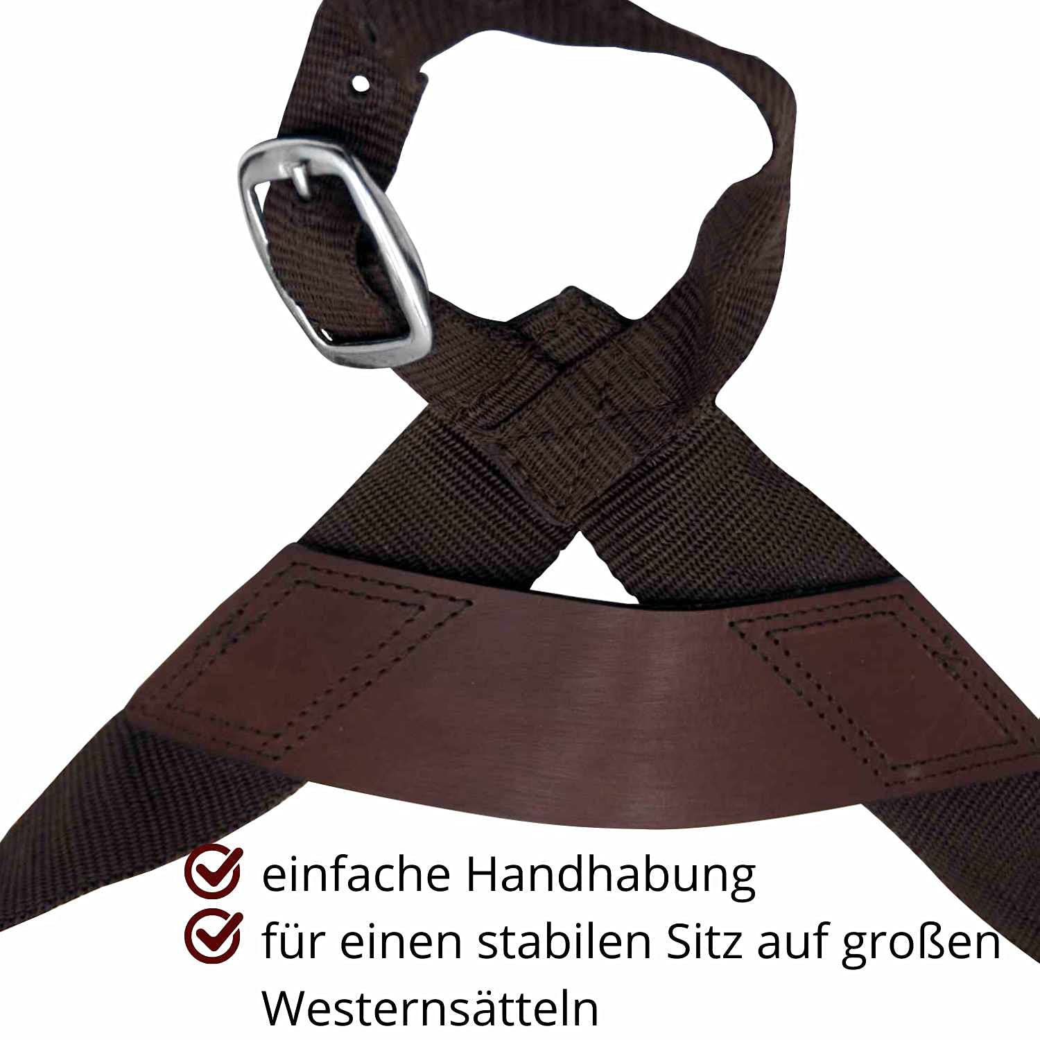 AMKA Western Set di staffe Comfort per sella western anche per cavalli in legno