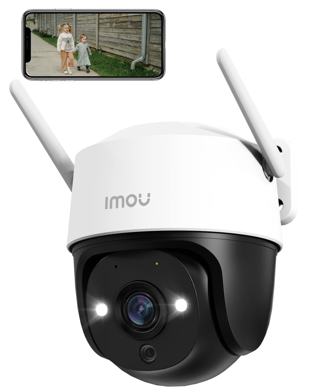 Imou 2K Outdoor Security Camera with AI Human/Vehicle Detecion, 360° PTZ WiFi Outdoor Camera Home IP CCTV with 30m Color Night Vision, Auto Motion Tracking, 2-way Audio, IP66, Siren Spotlight