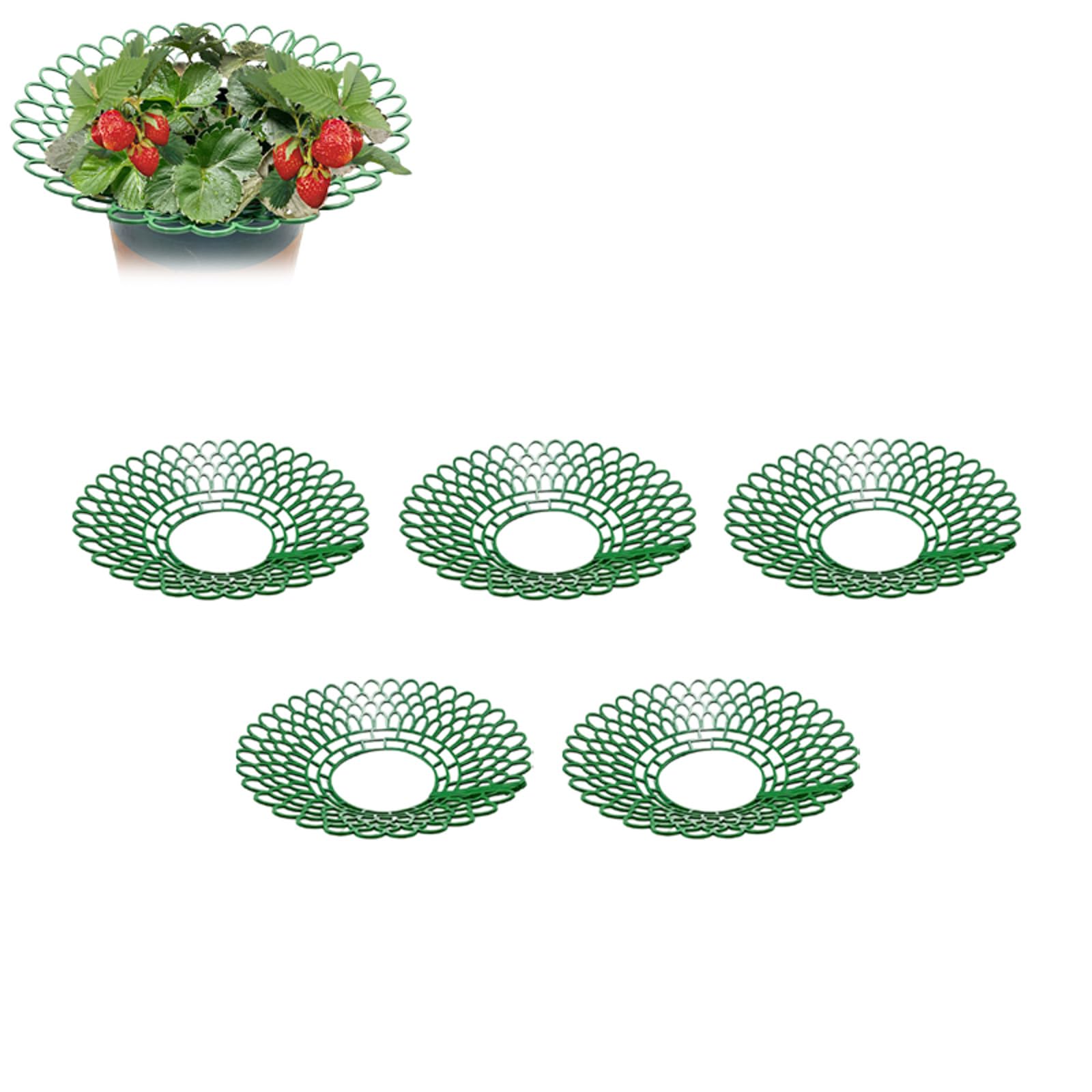 5/15PCS Strawberry Plant Stand Supports Strawberry Plant Support Stand Rack with 3 Support Feets Growing Frame Holder Cage to Keep Berries Clean and Prevent Rot