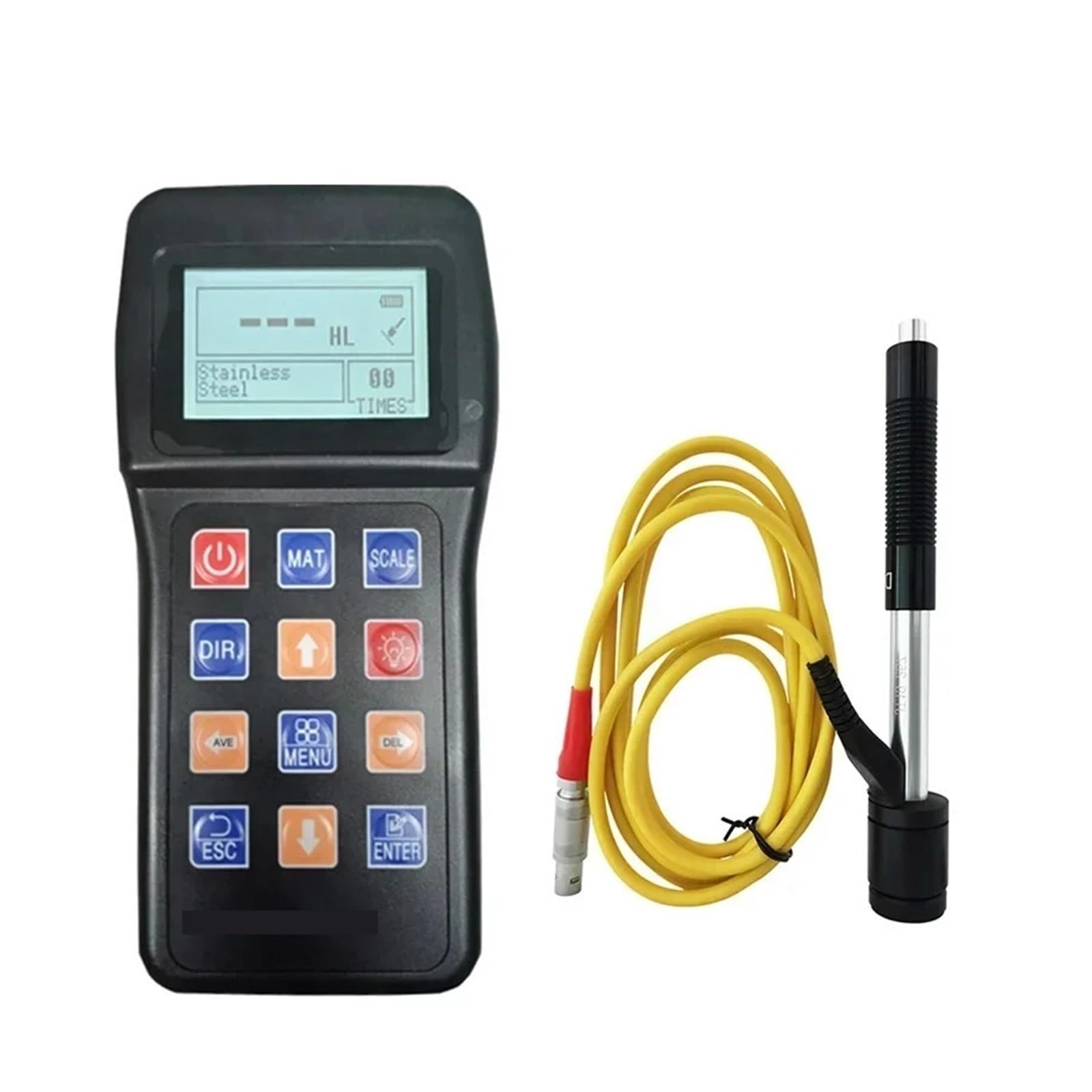 Mthckxjbsuz A Hardness Tester, Professional Portable Digital Leeb Hardness Tester For Metal Stainless Steel Copper Luminum Hardness Hl Hb Hrb Hrc Hr