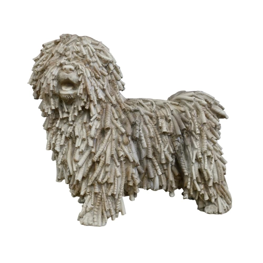 Gifts Direct 2 U Dog Figurine Ornament Komodor Puli Curly Dreadlocks Quirky Resin Home Decor