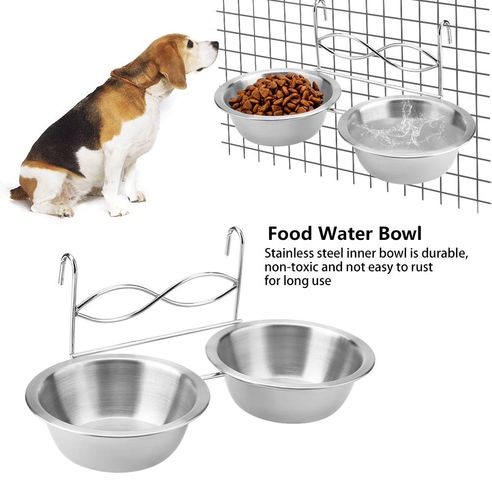 ステンレススチール製 ペット用フードボウル 吊るしタイプ 食器 1個 楽天市場】吊り下げ式 犬 猫 ペット フードボウル ステンレス