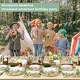 Zoom IMG-1 100pcs piatti carta compleanno animali