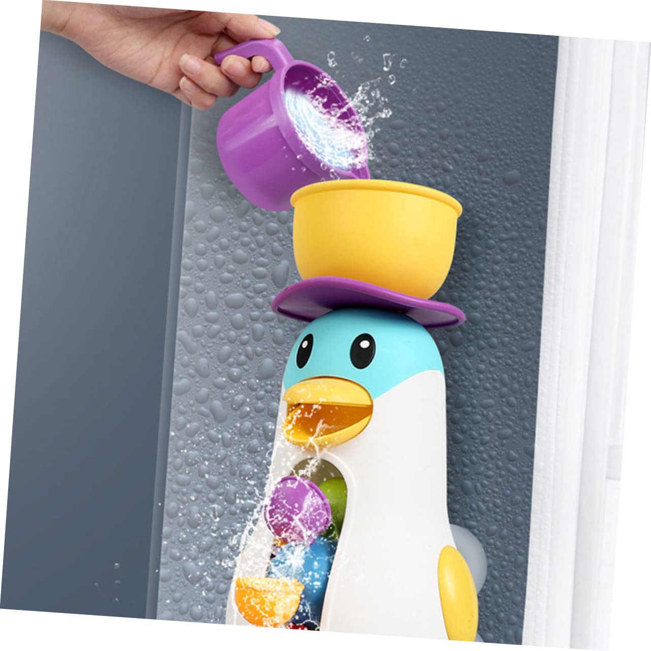 VICASKY Penguin Windmill Bath Toy for Toddlers - Image 2