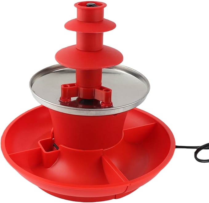 Fuente de Chocolate Eléctrica 3 Niveles Desmontable 110V miniatura 2