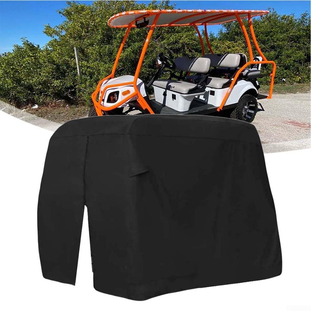 Copertura impermeabile per carrello da golf, copertura resistente per carrello da golf, teloni per auto, in tessuto Oxford 420D, per la maggior parte dei carrelli da golf (285 x 122 x 185 cm)