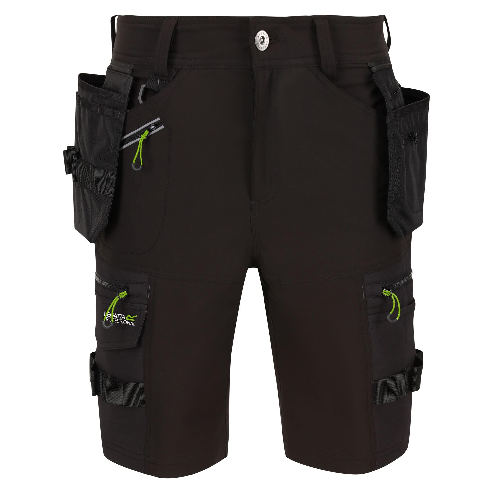 Regatta Men's Black Infiltrate Detachable Holster Pocket Shorts (34R) (Black)
