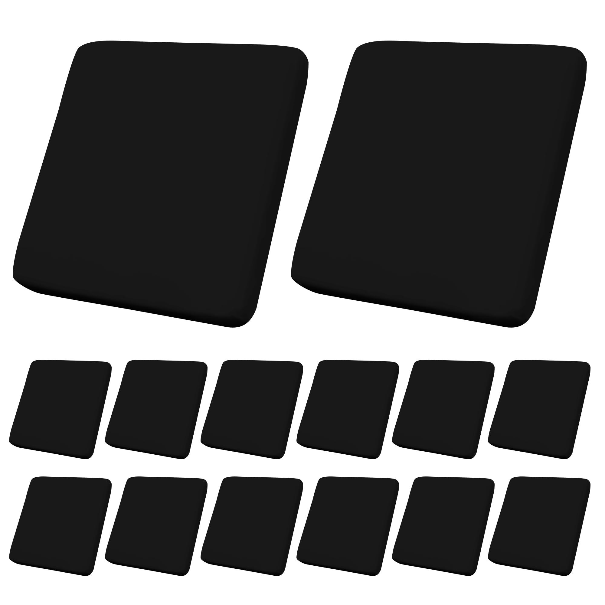 Photo 1 of DREAHOTEXTIL 14Pcs Outdoor Cushion Covers, Patio Cushion Covers,Stretch Elastic Slipcovers, Replacement Washable & Reusable Furniture Protector for Patio Couch (Black,Cover Only)
