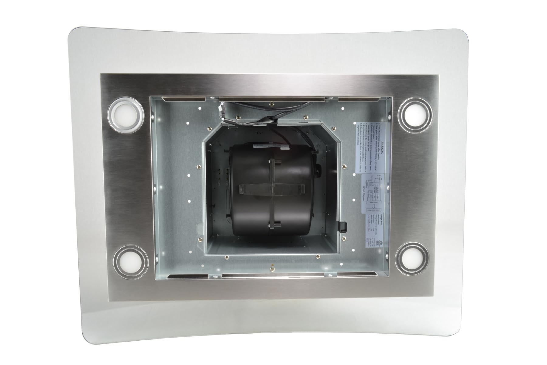 Campana extractora de cocina con luz LED de vidrio templado RH668I de 30 pulgadas | 900 CFM | Rendimiento profesional | Ventilador de escape de 3 velocidades | Conducto convertible sin 5