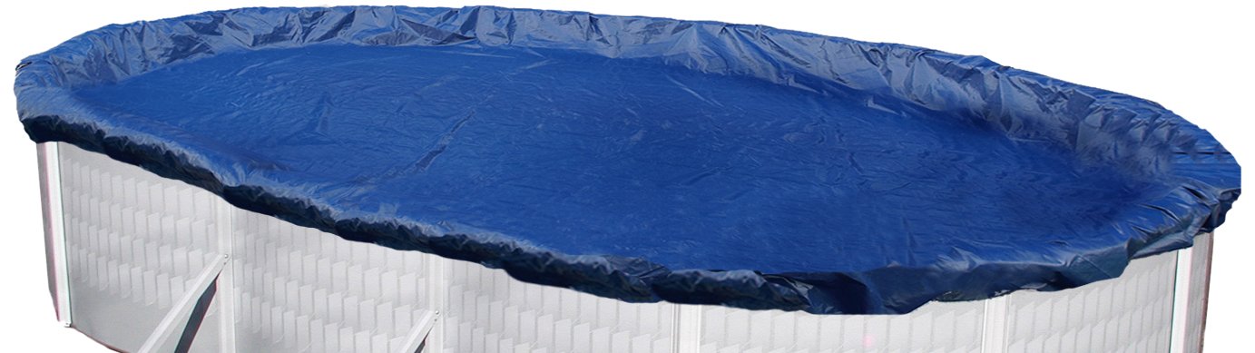 Blue Wave Gold 15-Year 18 x 38-ft Oval Above Ground Pool Winter Cover, Royal Blue