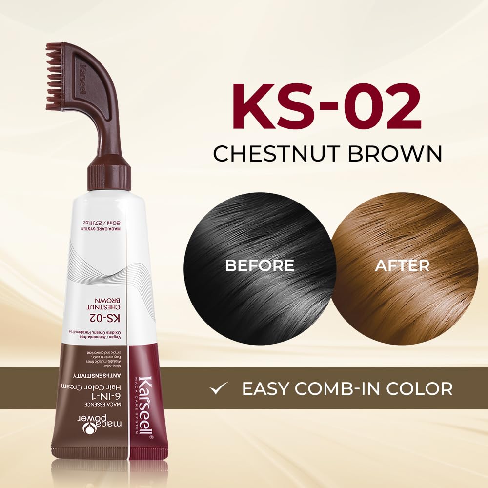 Amazon.com : Karseell Hair Dye with Comb Applicator, Maca essence