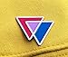 Applicable Pun Bisexual Triangles Biangles Pink Lavender Blue Enamel Pin