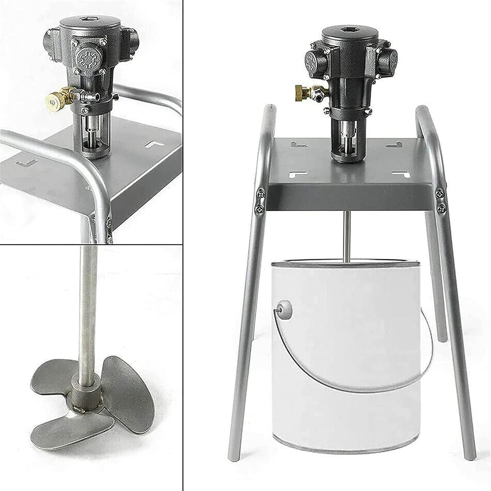 Miscelatore Pneumatico per Vernici da 5 galloni, agitatore ad Aria compressa, Strumento per miscelazione di Vernici, Adatto per Vernici, Rivestimenti, Mate(