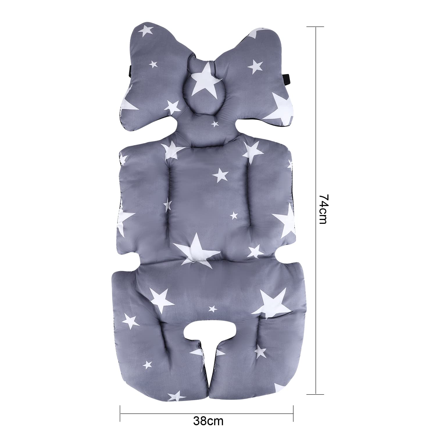 Coussin de Siège pour Poussette Bébé Coussin Rembourrage Universel pour Siège Auto Poussette Matelas en Coton Soutien Bébé Portable et Pliable Coussin pour Chaise Haute Landau Fille Garçon